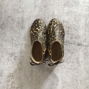 EUC Rachel Zoe Glitter Cheetah Bootie